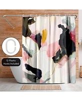 71x74 Abstract Shower Curtain - Homecoming by Louise Robinson