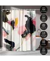 71x74 Abstract Shower Curtain - Homecoming by Louise Robinson