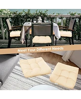 Costway 2PCS 21'' x 21'' Patio Chair Seat Cushion Pads Indoor/Outdoor