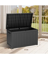 Waterproof 230 Gallon Outdoor Storage Box - Black