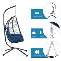 Egg Chair with Stand for Indoor and Outdoor Use