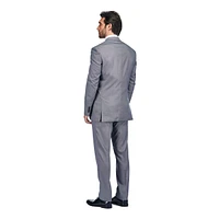 Gino Vitale Men's 3 Piece Birdseye Peak Lapel Tuxedo Set