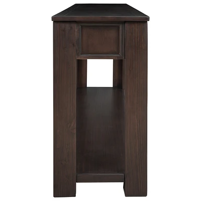 Simplie Fun Console Table/Sofa Table With Storage Drawers And Bottom Shelf For Entryway Hallway