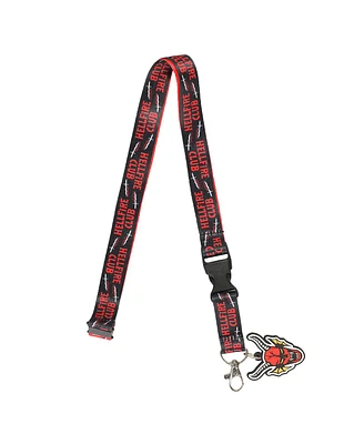 Stranger Things Hellfire Club Lanyard with Breakaway Metal Charm and Id Sleeve