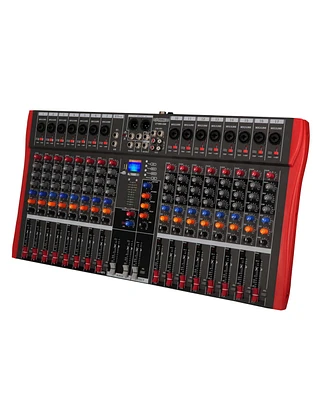 5 Core Audio Mixer 16 Channel Dj Controller Professional Sound Board Bluetooth Usb Mx 16CH