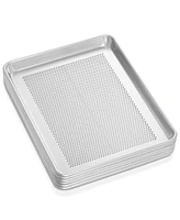 Gridmann 13" x 18" Commercial Grade Aluminum Perforated Baking Sheet Pan, Half Size Baking Tray
