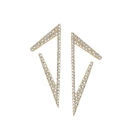 Sohi Women's Geometric Bling Drop Earrings