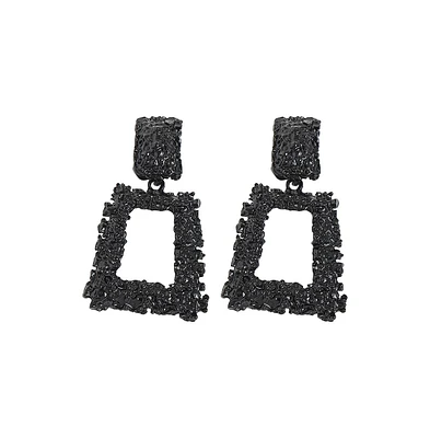 Sohi Women's Corroded Drop Earrings