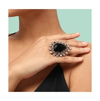 Sohi Women's Teardrop Cocktail Ring