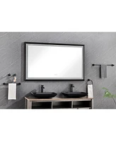 Streamdale Furniture Oversized Black Led Mirror Kit for Bathroom/Wall 36x60