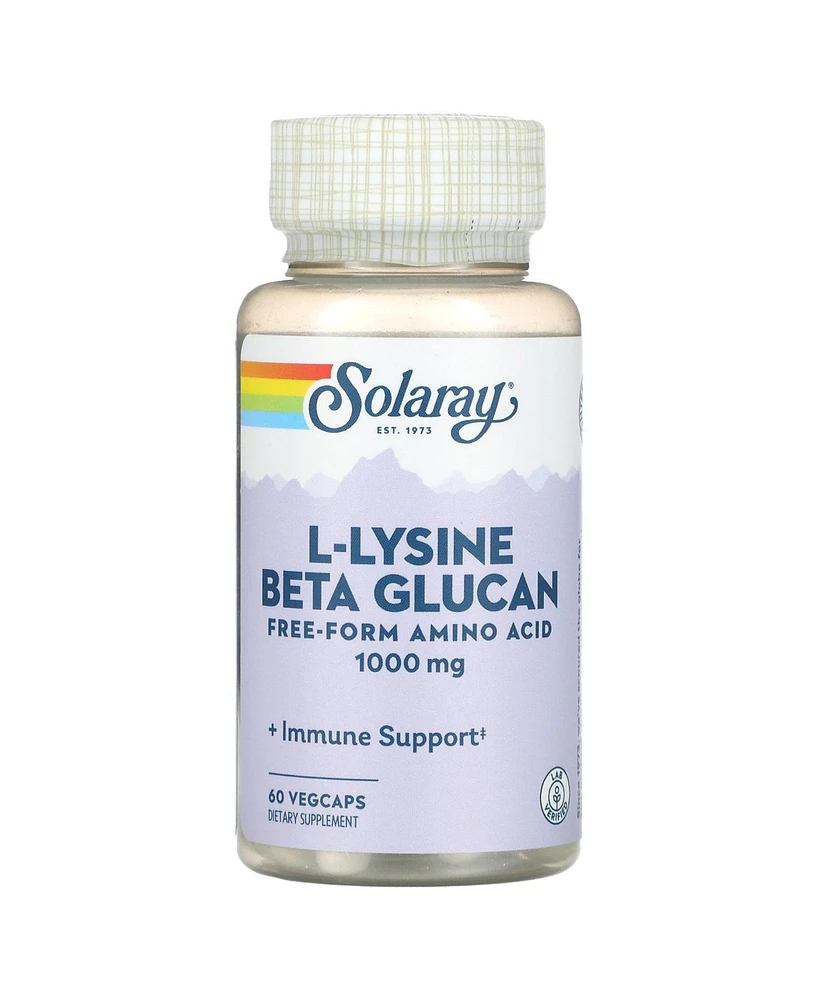 Solaray L-Lysine Beta Glucan 1 000 mg