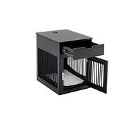 Slickblue 2-In-1 Dog House with Drawer and Wired Wireless Charging