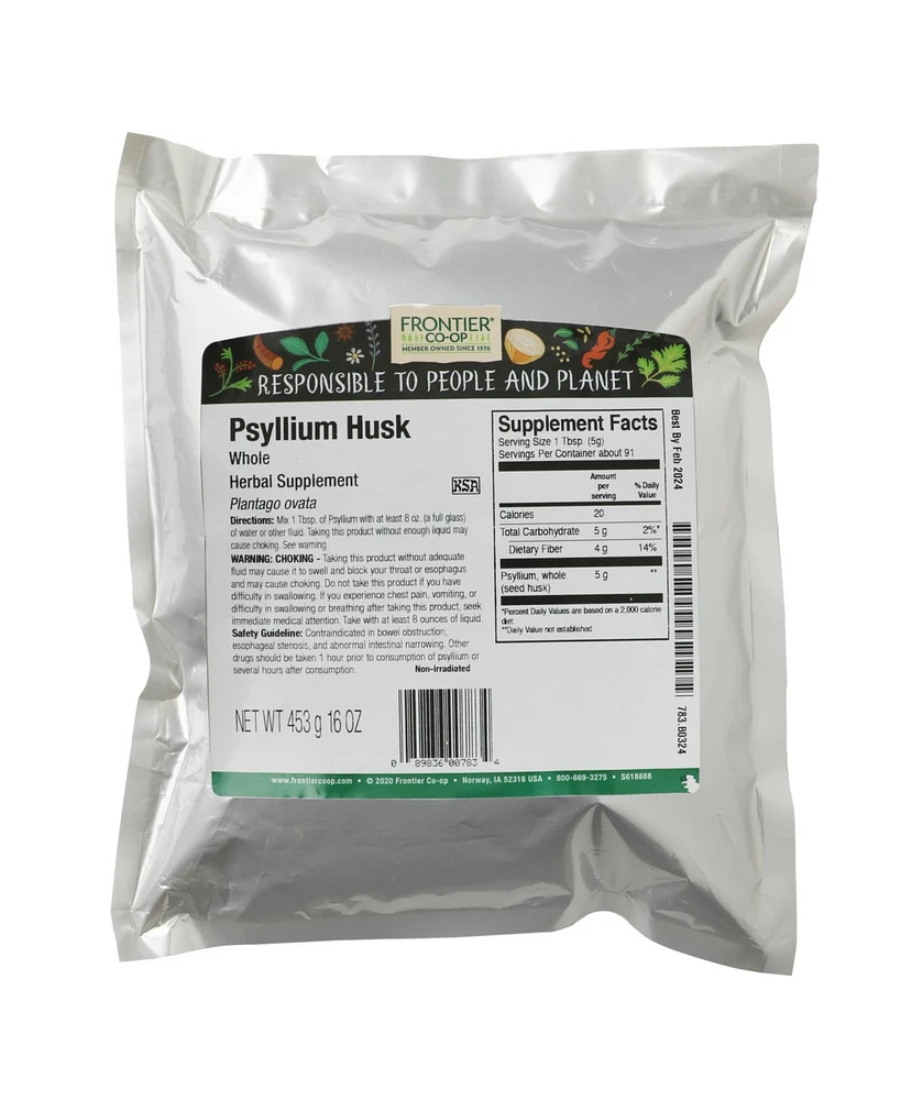 Frontier Co-op Whole Psyllium Husk