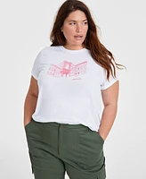 On 34th Trendy Plus Crewneck Brooklyn Graphic T-Shirt, Created for Macy's