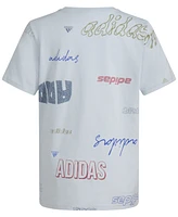 adidas Big Boys Cotton Short-Sleeve Printed Lineage Love T-Shirt