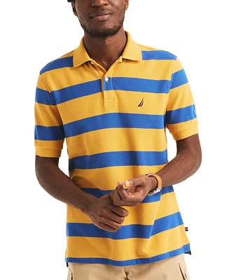 Nautica Men's Classic Short Sleeve Striped Deck Polo Shirt