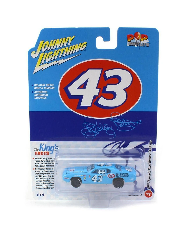 Johnny Lightning 1/64 Richard Petty 1972 Plymouth Rr Stock Race Car