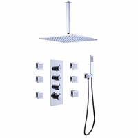 Streamdale Furniture Luxury Thermostatic Mixer Shower System Combo Set Shower Head And Handshower