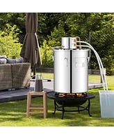 Inolait 5 Gal 40 L Water Juicer Maker with 2 Stainless Steel Pots