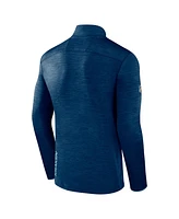 Fanatics Men's Deep-Sea Seattle Kraken Authentic Pro Quarter-Zip Pullover Top