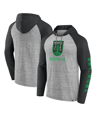 Fanatics Men's Steel Austin Fc Deflection Raglan Pullover Hoodie