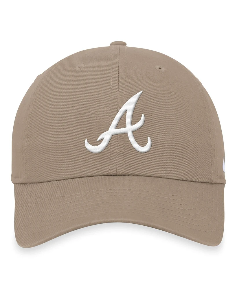 Nike Men's Khaki Atlanta Braves Club Adjustable Hat