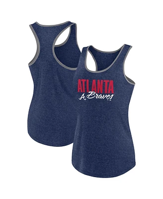 Fanatics Women's Heather Atlanta Braves Fuel Racerback Tank Top