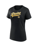 Fanatics Women's Boston Bruins Start to Finish Combo Pack T-Shirt Shorts