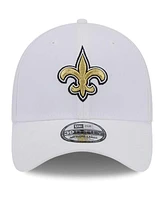 New Era Men's White Orleans Saints Main 39THIRTY Flex Hat