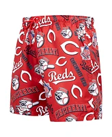 Pro Standard Men's Black Cincinnati Reds Toss Logo Woven Shorts