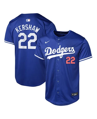 Nike Big Boys and Girls Clayton Kershaw Royal Los Angeles Dodgers Alternate Limited Player Jersey