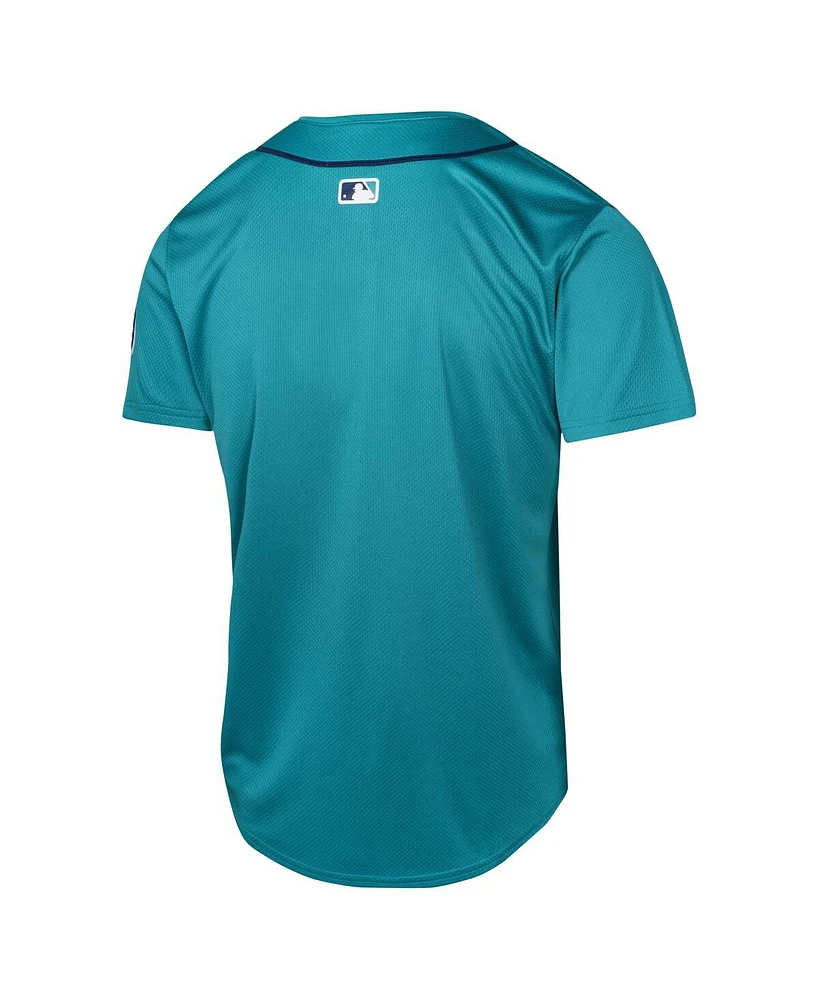 Nike Big Boys and Girls Aqua Seattle Mariners Alternate Limited Jersey