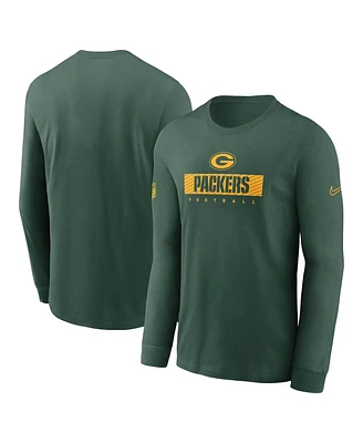 Nike Men's Bay Packers Sideline Performance Long Sleeve T-Shirt