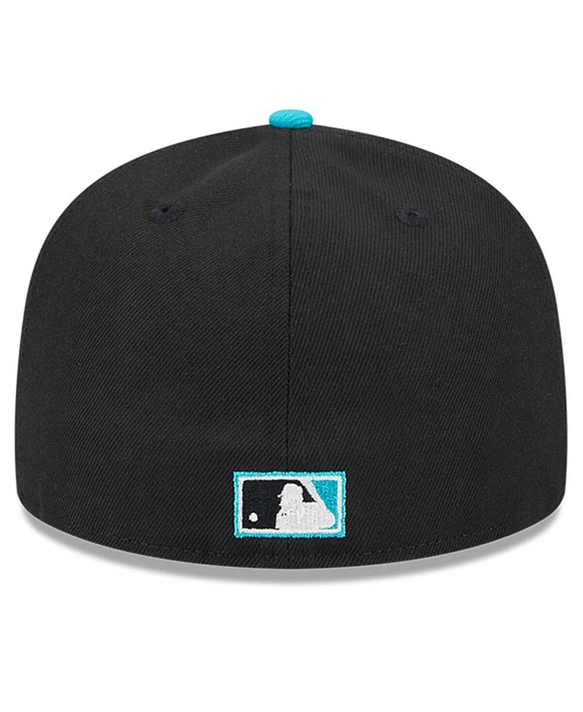 New Era Men's Black Florida Marlins Big League Chew Team 59FIFTY Fitted Hat