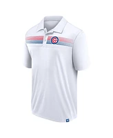 Fanatics Men's White Chicago Cubs Big Tall Victory For Us Interlock Polo