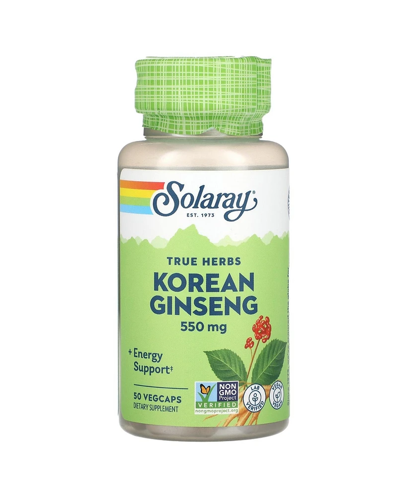 Solaray True Herbs Korean Ginseng 550 mg