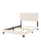 Amber & Emily Upholstered Modern Double Boucle Bed