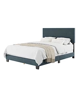 Amber & Emily Upholstered Modern Queen Bed