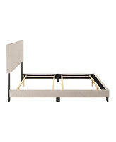 Amber & Emily Upholstered Modern King Bed