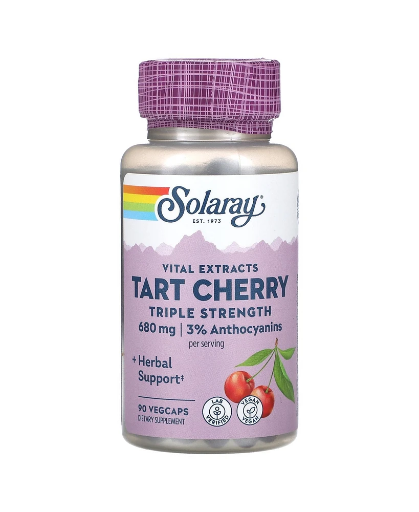 Solaray Vital Extracts Tart Cherry Triple Strength 680 mg