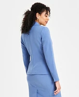 Kasper Petite Notched-Collar One-Button Blazer