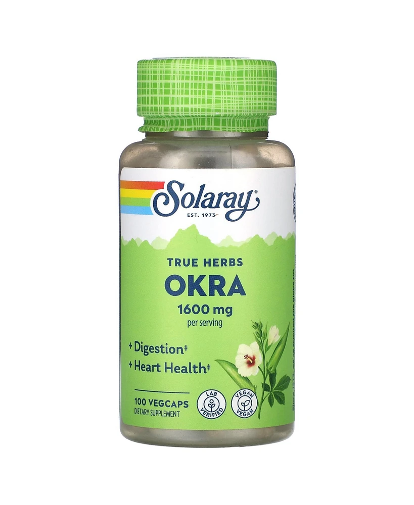 Solaray True Herbs Okra 1 600 mg