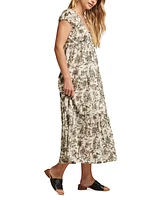 Lucky Brand Women's Utility Cinched-Waist Parachute Midi Dress