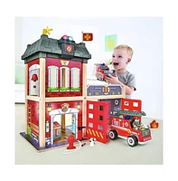 Hape Tri-level Wooden Fire Station