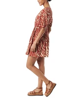 Sam Edelman Women's Tifany Printed Pleated Dress - Picante