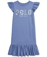 Polo Ralph Lauren Big Girls Mixed-Logo Cotton Jersey T-Shirt Dress