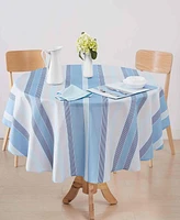 Izod Breakers Stripe Water-Resistant Indoor and Outdoor Tablecloth