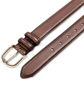 Club Room Men's Feather-Edge Double Loop Dress Belt, Created for Macy's