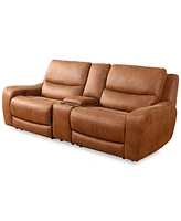 Tanico 3-Pc. Modular Sofa with 2 Power Motion Chairs & 1 Console