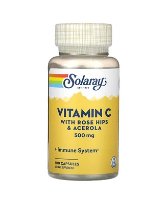 Solaray Vitamin C with Rose Hips & Acerola 500 mg